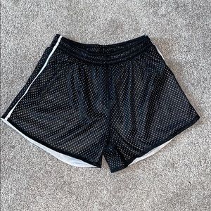 Black Mesh Shorts